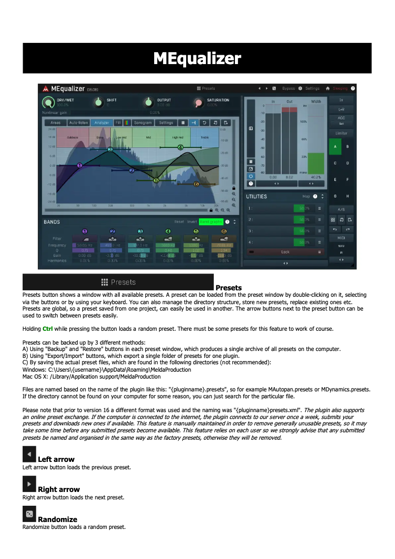 Image de la première page du manuel de l'appareil MEqualizerLinearPhase