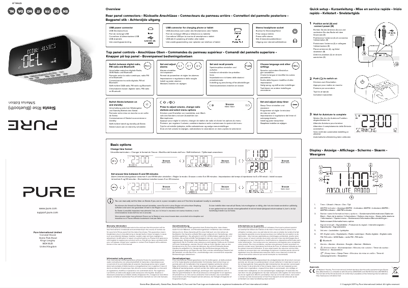 Page n°1 - Manuel utilisateur Pure Siesta Rise S