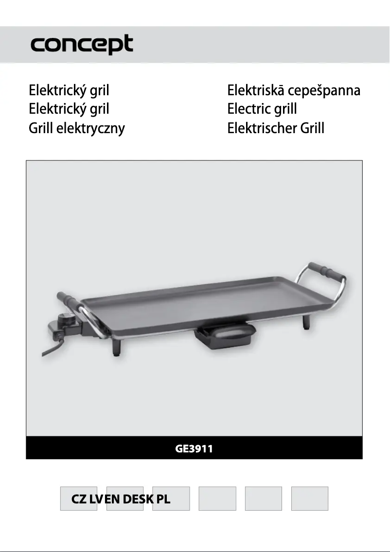 Page 1 de la notice Manuel utilisateur Concept GE-3911