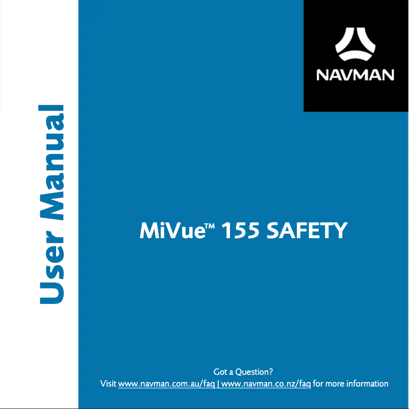 Image de la première page du manuel de l'appareil MiVue 155 SAFETY