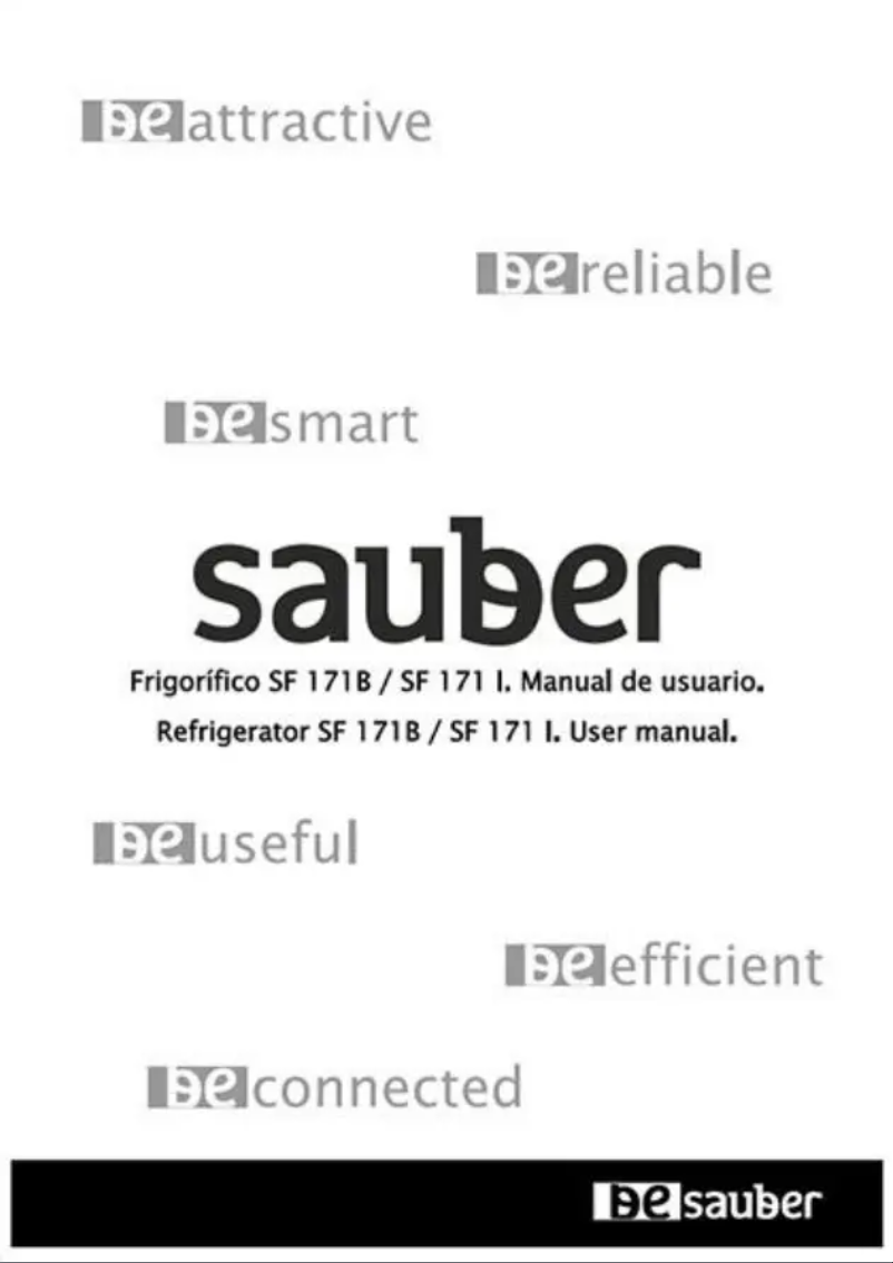 Page 1 de la notice Manuel utilisateur Sauber SF171B