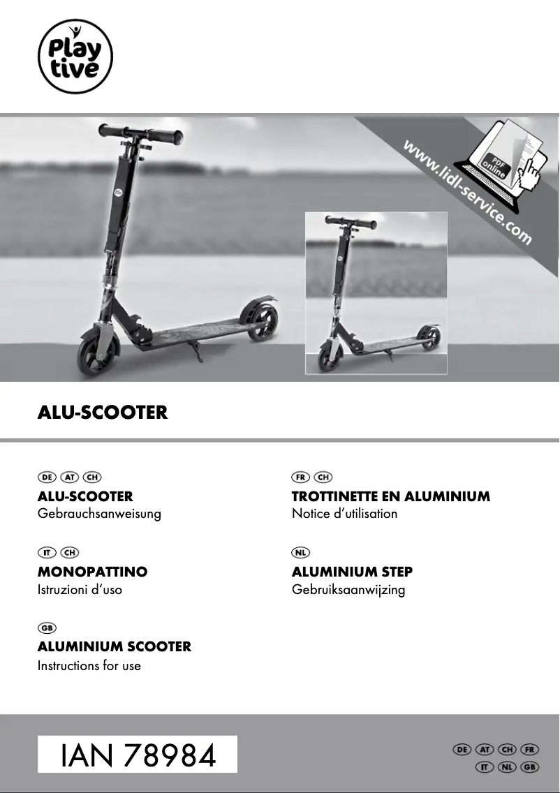 Page 1 de la notice Manuel utilisateur Crivit IAN 78984