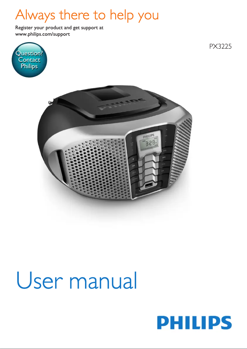 Image de la première page du manuel de l'appareil PX3225BX