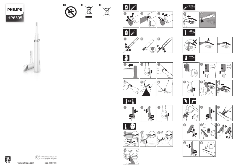 Page 1 de la notice Manuel utilisateur Philips HP6395