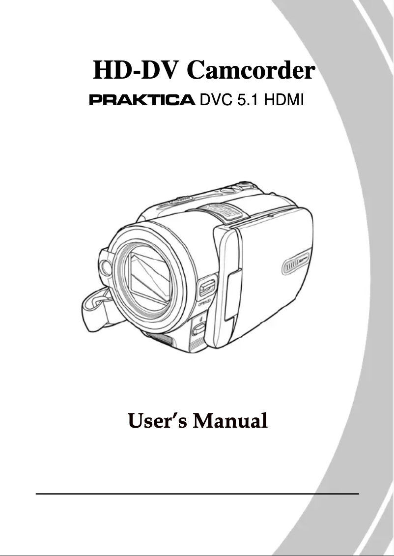 Page n°1 - Manuel utilisateur Praktica DVC-51