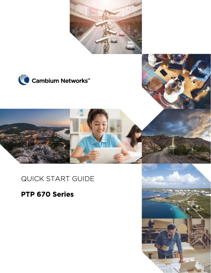 Page n°1 - Manuel utilisateur Cambium Networks PTP 670