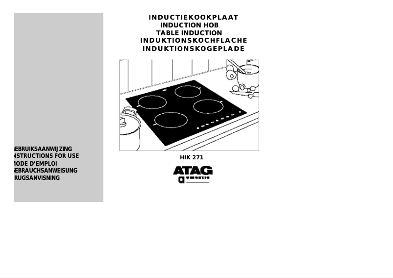 Image de la première page du manuel de l'appareil HIK271