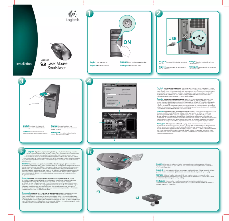 Imagen de la primera página del manual del dispositivo G5