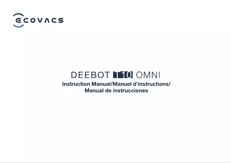 Image de la première page du manuel de l'appareil DEEBOT T10 OMNI