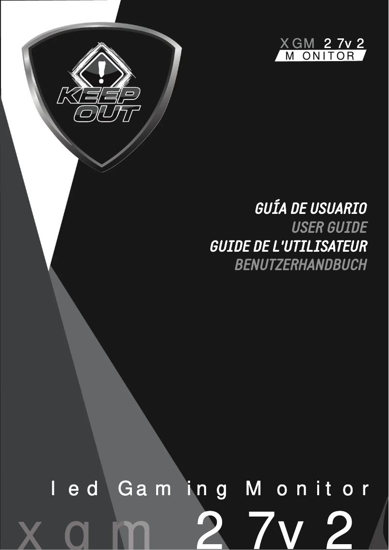 Página 1 del manual Manual de usuario KeepOut XGM27V2