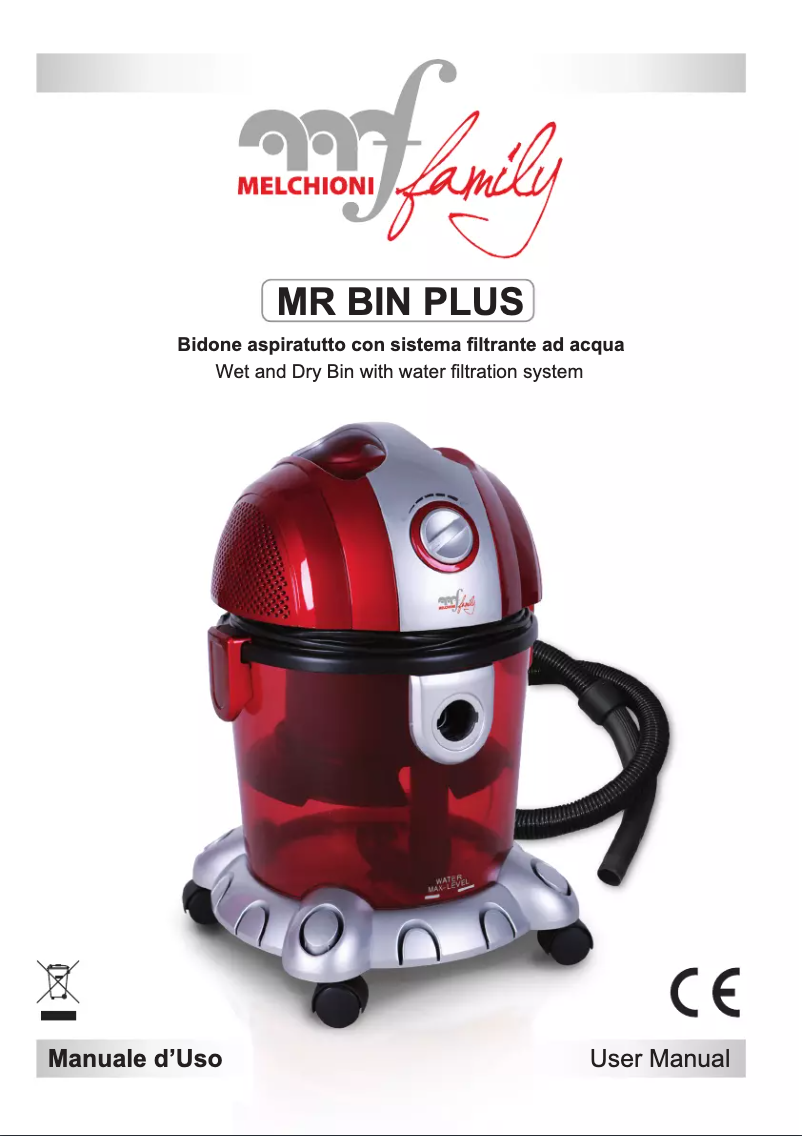 Página 1 del manual Manual de usuario Melchioni MR BIN PLUS