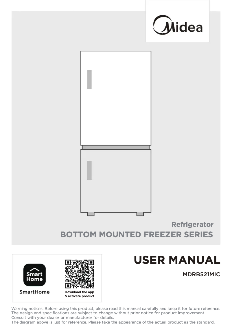 Page n°1 - Manuel utilisateur Midea MDRB521MIC46