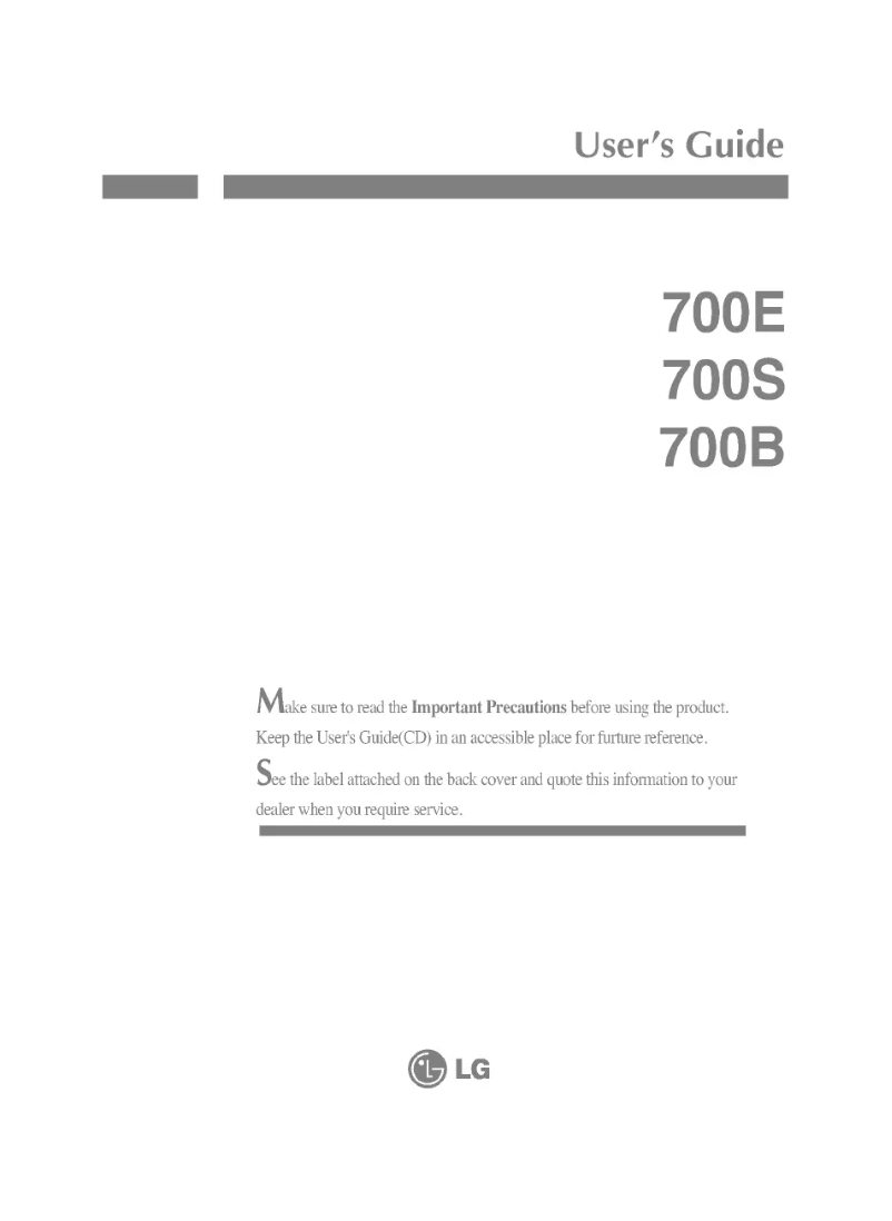 Image de la première page du manuel de l'appareil CS778G