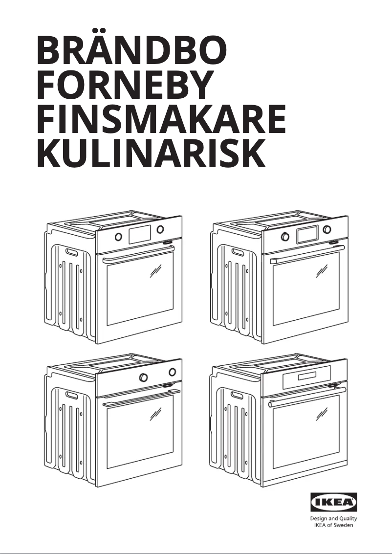 Página 1 del manual Manual de usuario Ikea FORNEBY 805.577.97