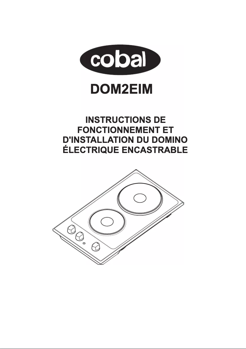Page n°1 - Manuel utilisateur Cobal DOM2EIM
