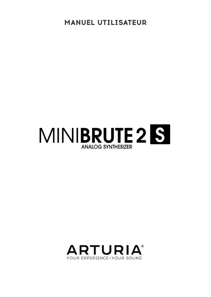 Page 1 de la notice Manuel utilisateur Arturia MiniBrute 2S