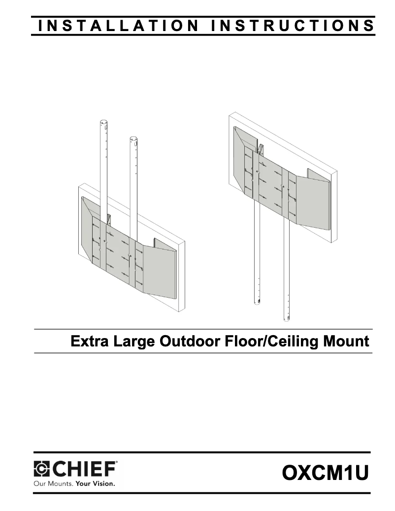 Page n°1 - Manuel utilisateur Chief OXCM1U