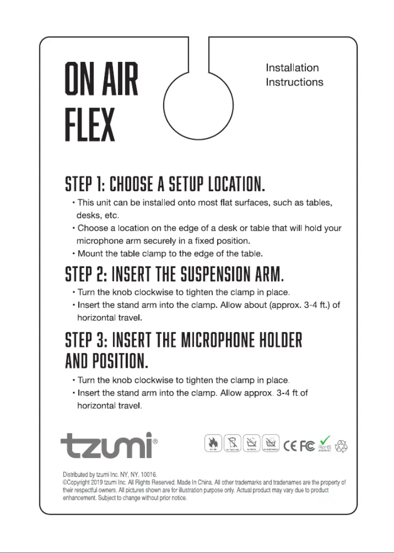 Page 1 de la notice Manuel utilisateur On Air Flex