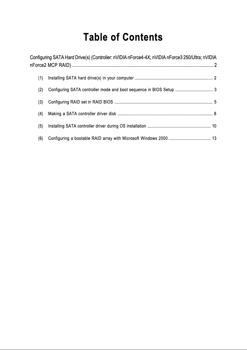 Page n°1 - Guide d'installation Gigabyte GA-K8NF-9
