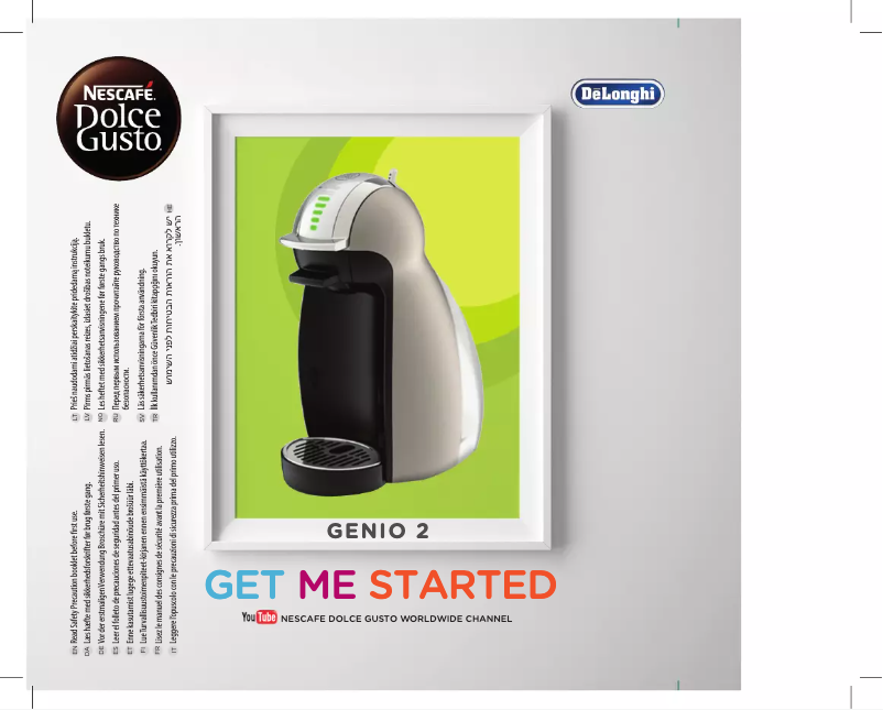 Page n°1 - Manuel utilisateur Nescafé Dolce Gusto Genio Mini Ltd