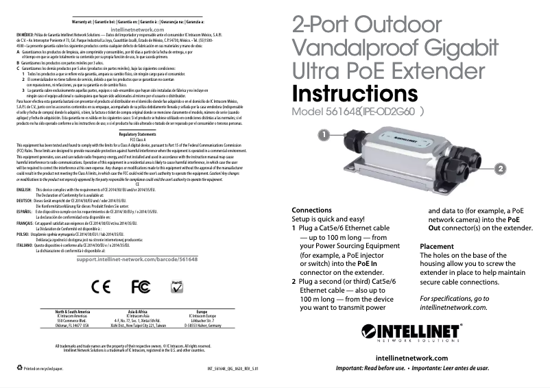 Página 1 del manual Manual de usuario Intellinet 561648