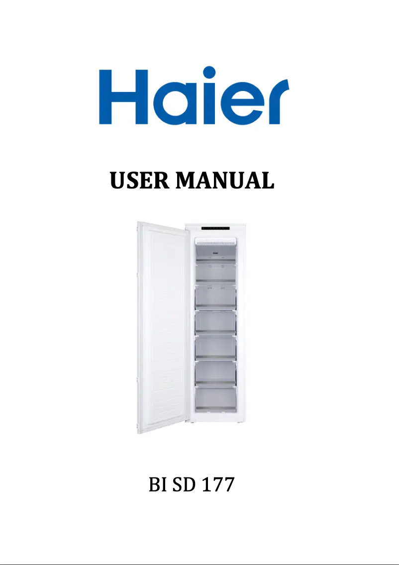 Page n°1 - Mode d'emploi Haier BI SD 177