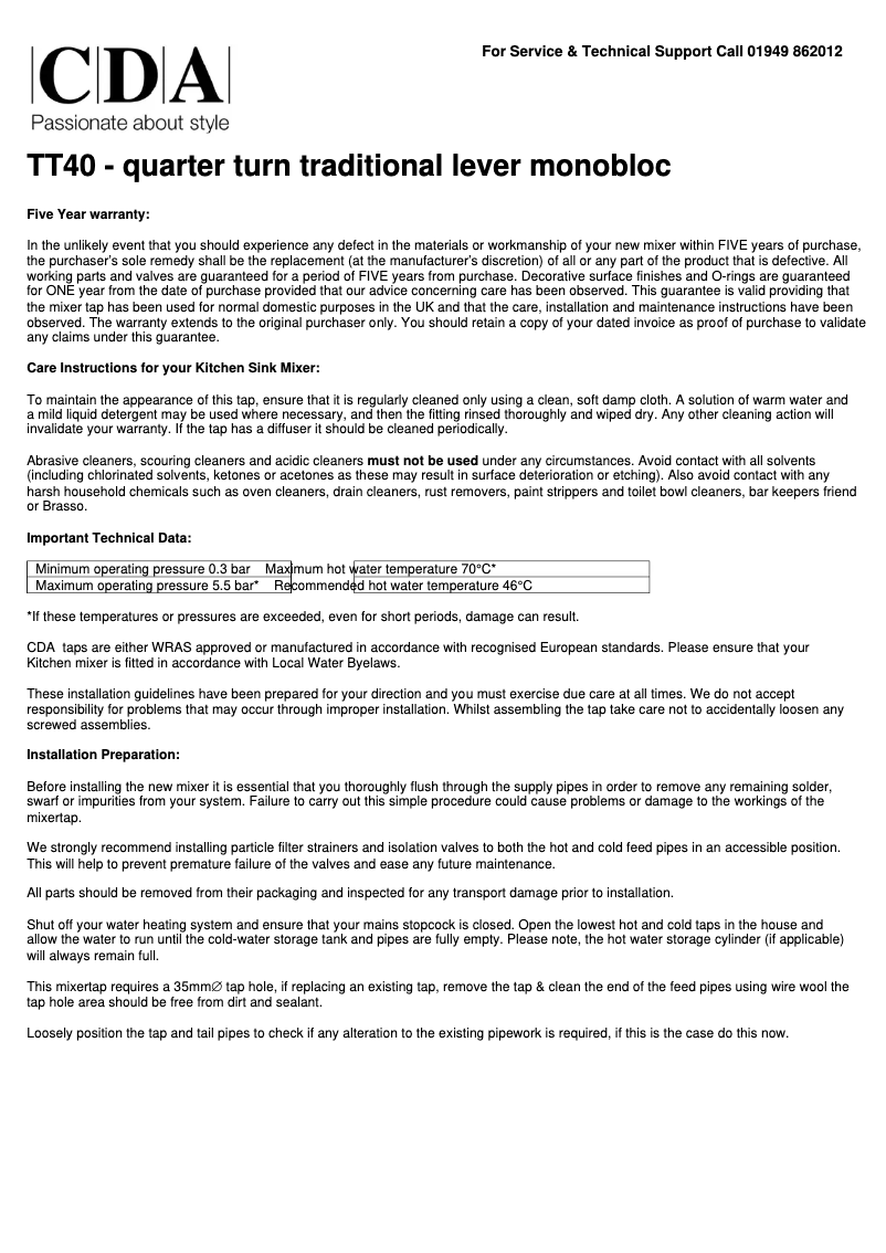 Page 1 de la notice Manuel utilisateur CDA TT40ABO