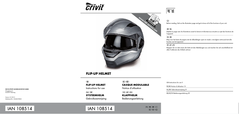 Page 1 de la notice Manuel utilisateur Crivit DS-MULTIX302