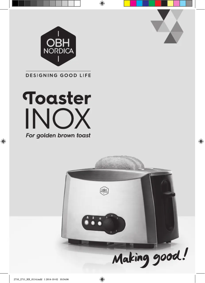 Página 1 del manual Manual de usuario OBH Nordica Inox 2711