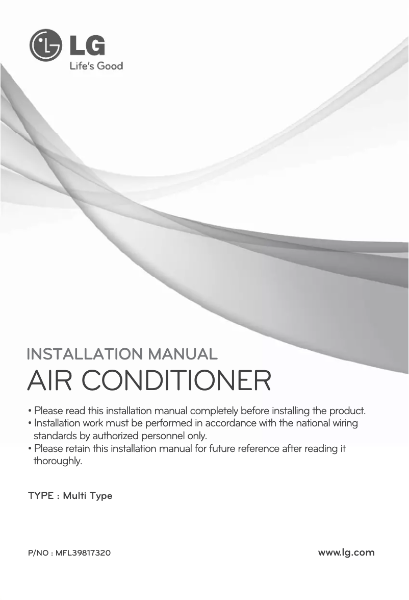 Image de la première page du manuel de l'appareil A4UQ306FA2