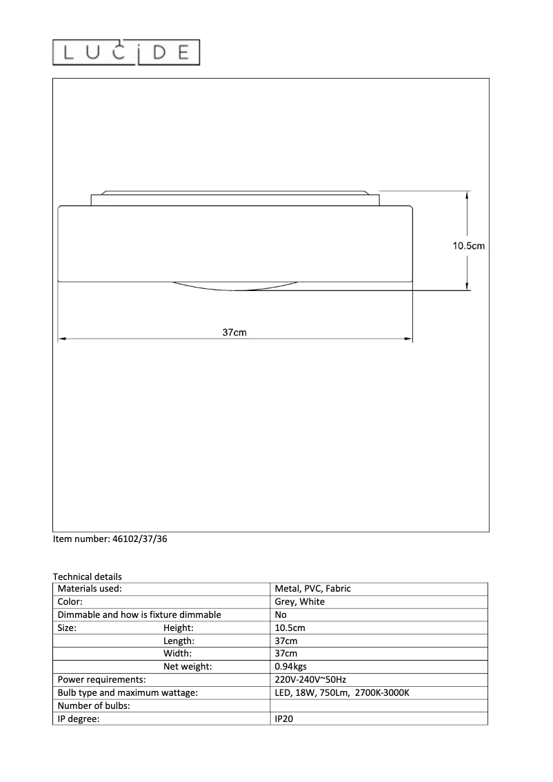 Image de la première page du manuel de l'appareil Cham