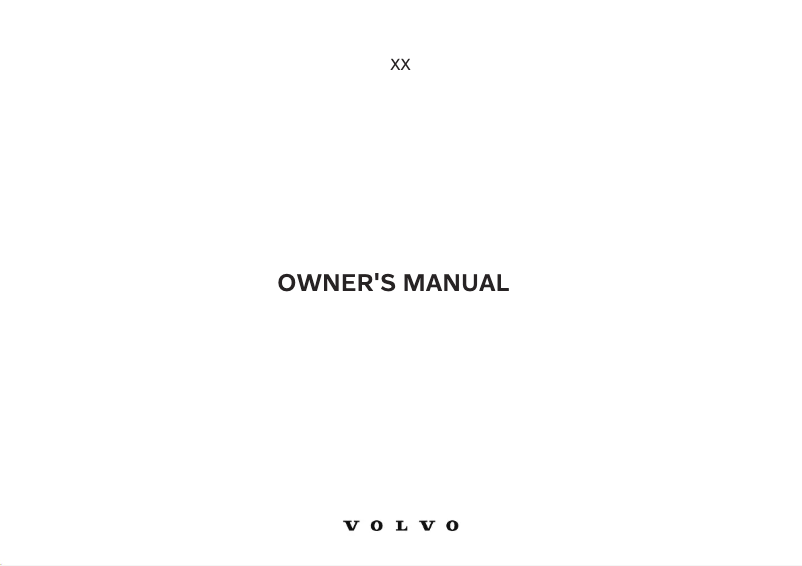Page 1 de la notice Manuel utilisateur Volvo XC40 (2023)