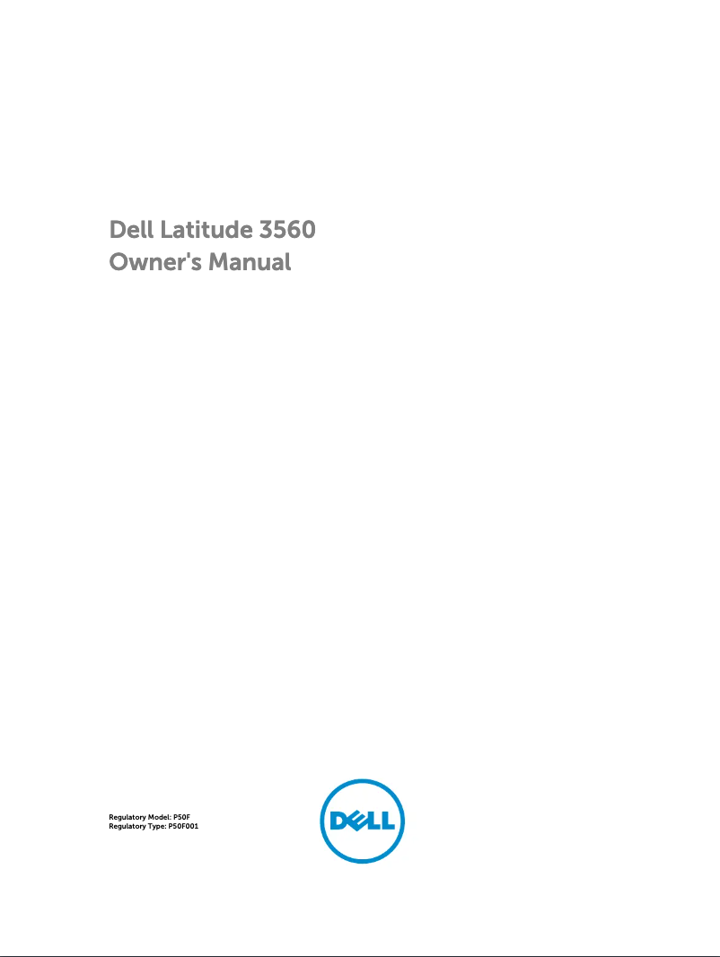 Page 1 de la notice Manuel utilisateur Dell Latitude 3650