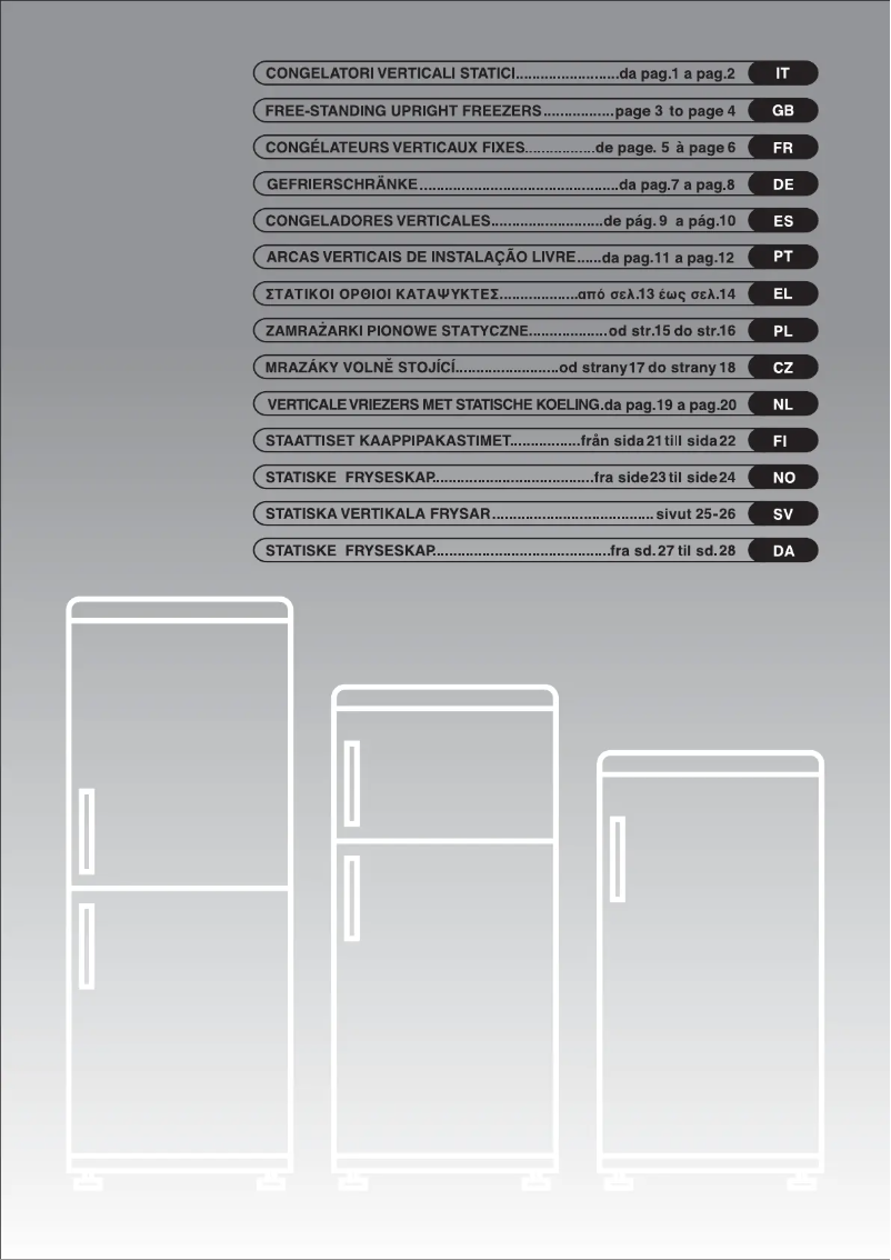 Page n°1 - Manuel utilisateur Candy CFU 1900 E