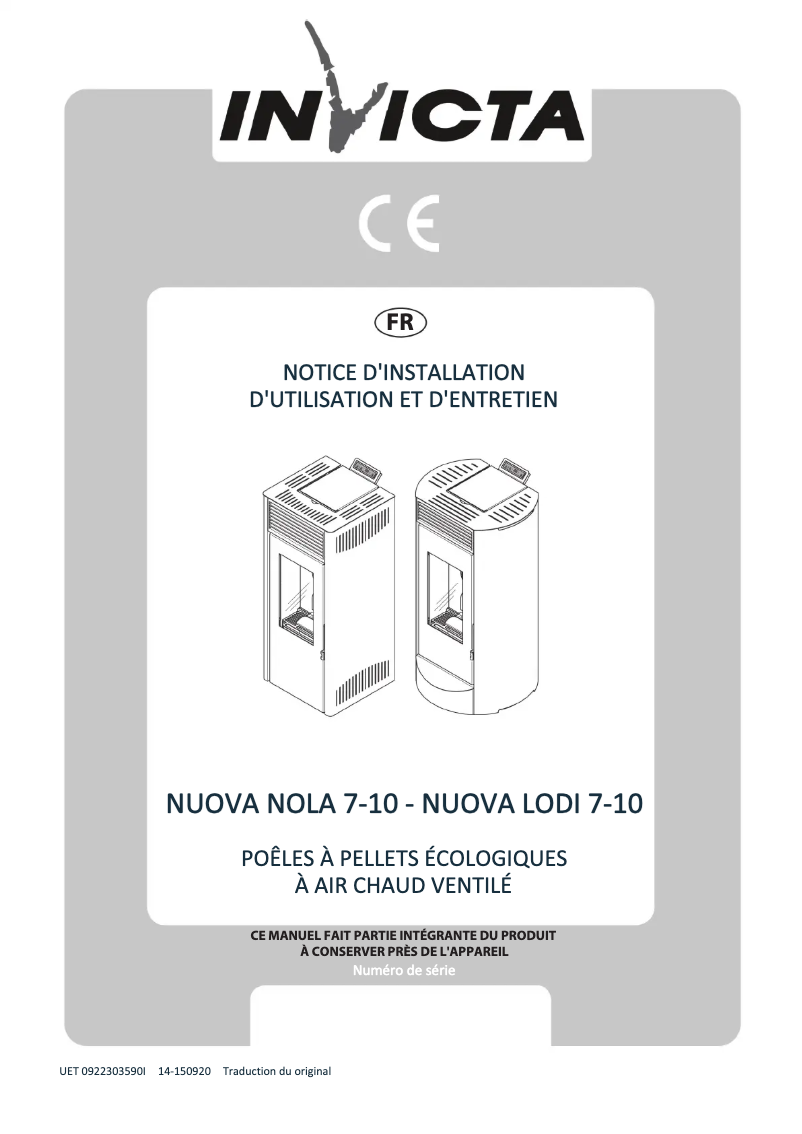 Image de la première page du manuel de l'appareil Nola 10