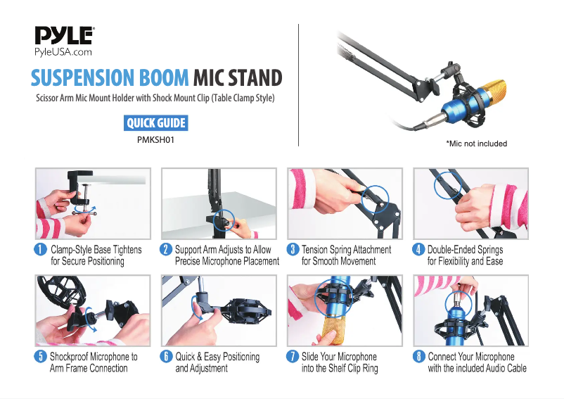 Page n°1 - Manuel utilisateur Pyle PMKSH01