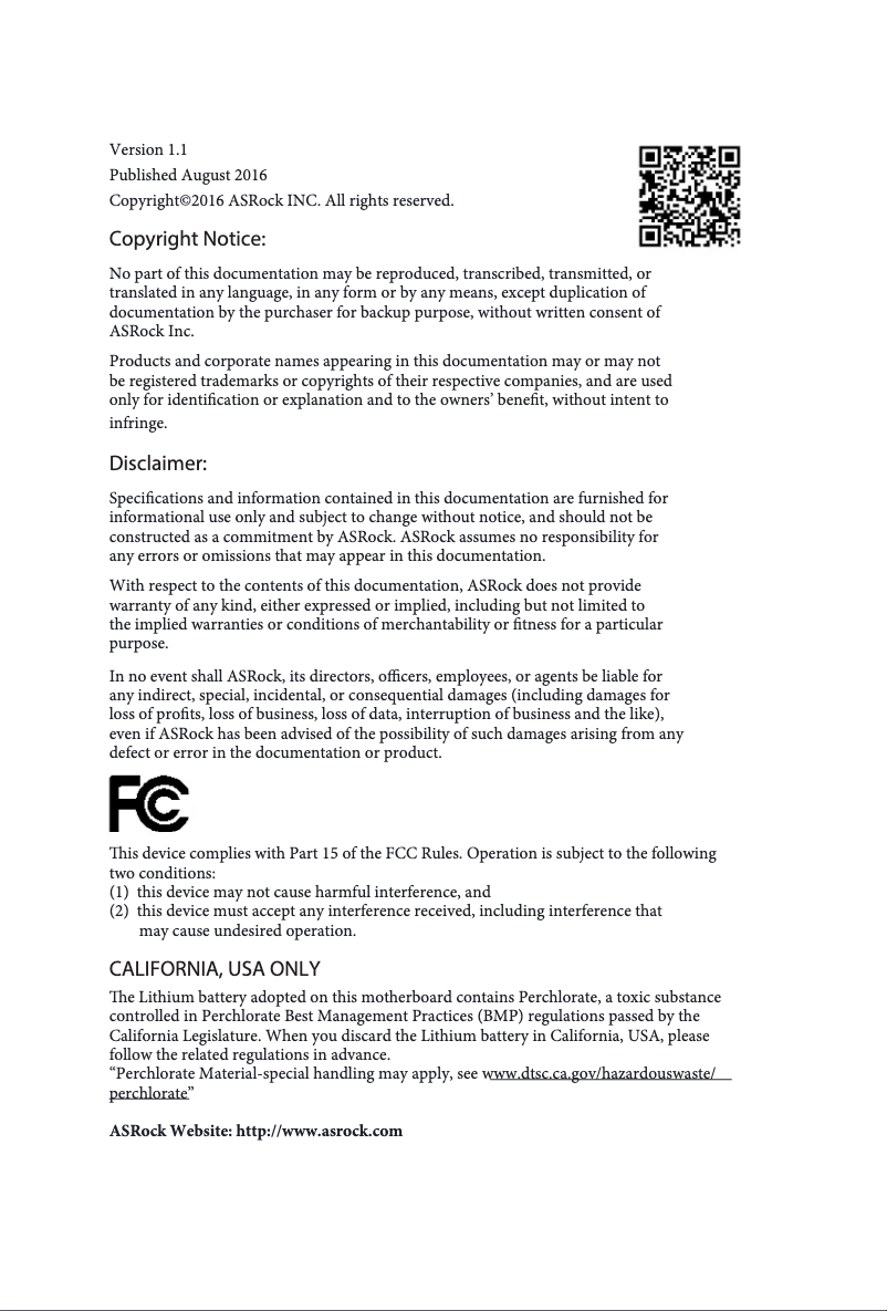 Página 1 del manual Manual de usuario Asrock J3160TM-ITX