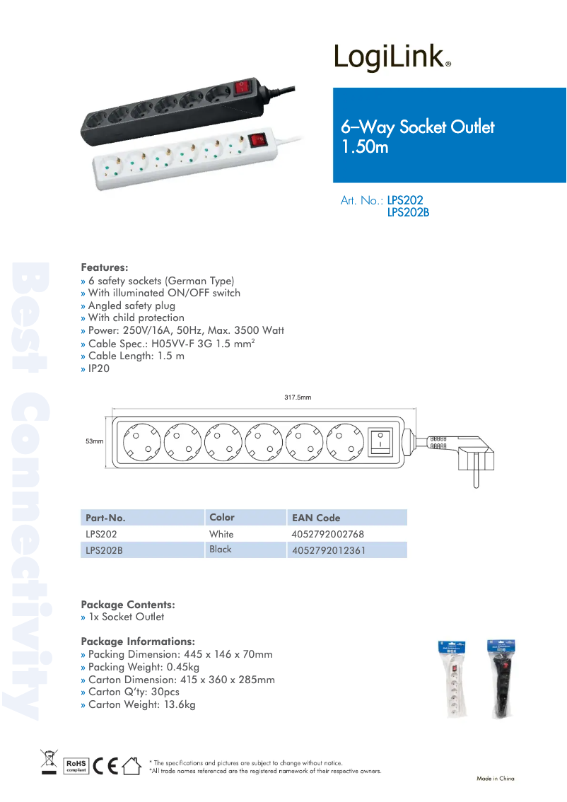 Página 1 del manual Manual de usuario LogiLink LPS202B