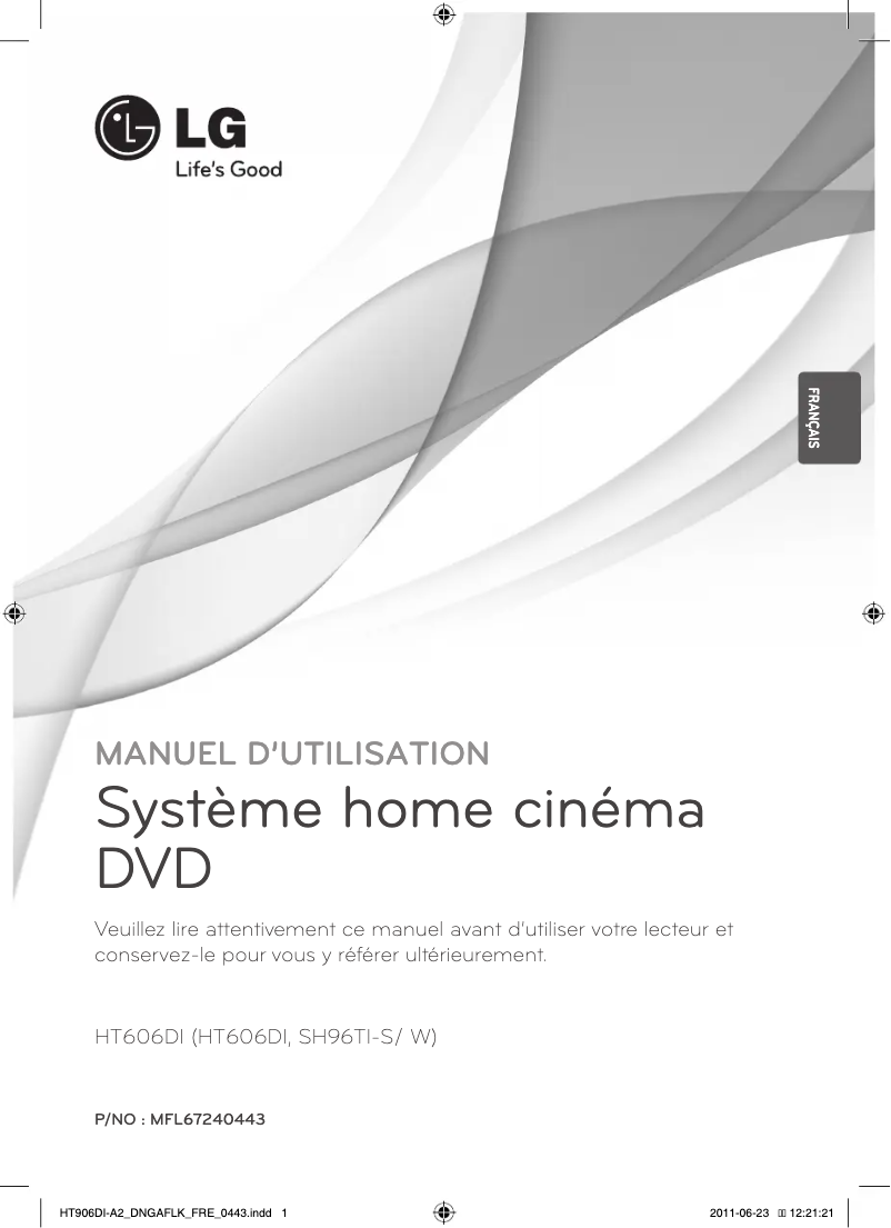 Page n°1 - Manuel utilisateur LG HT906DI