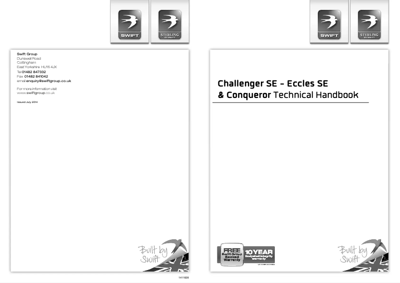 Page 1 de la notice Manuel utilisateur Swift Challenger SE (2015)