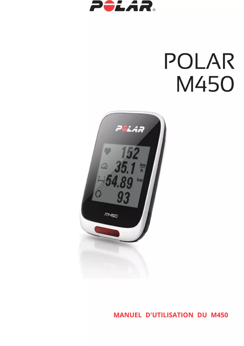 Image de la première page du manuel de l'appareil M450
