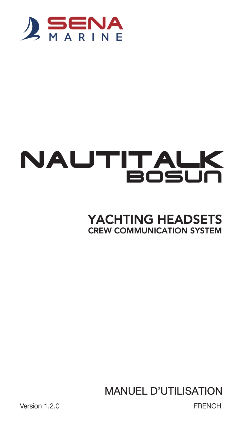 Image de la première page du manuel de l'appareil NAUTITALK BOSUN