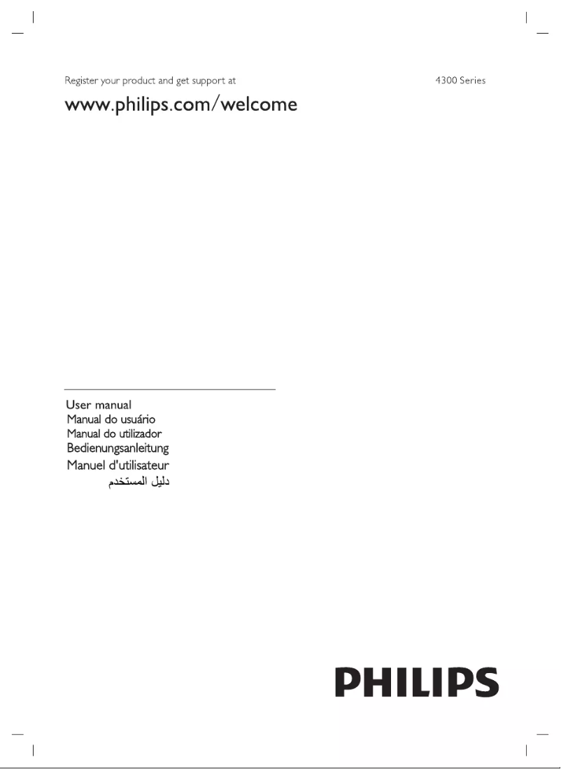 Page 1 of the manual User Manual Philips 43PFA4350