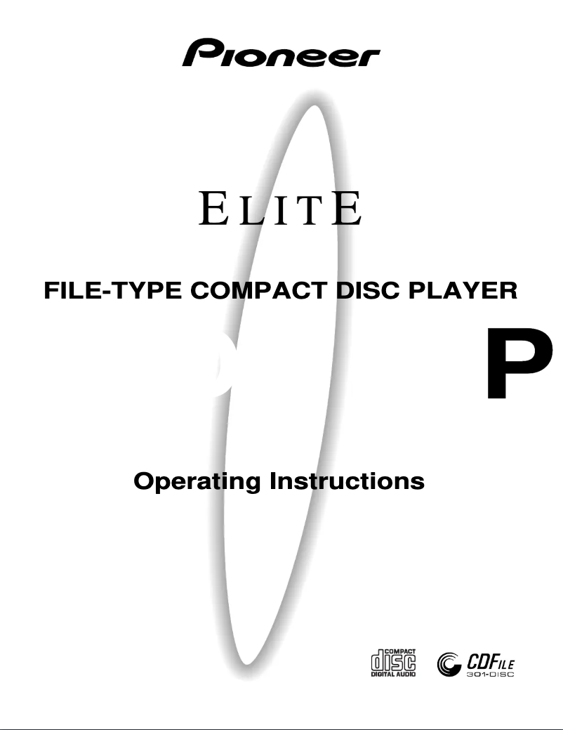 Image de la première page du manuel de l'appareil Elite PD-F27