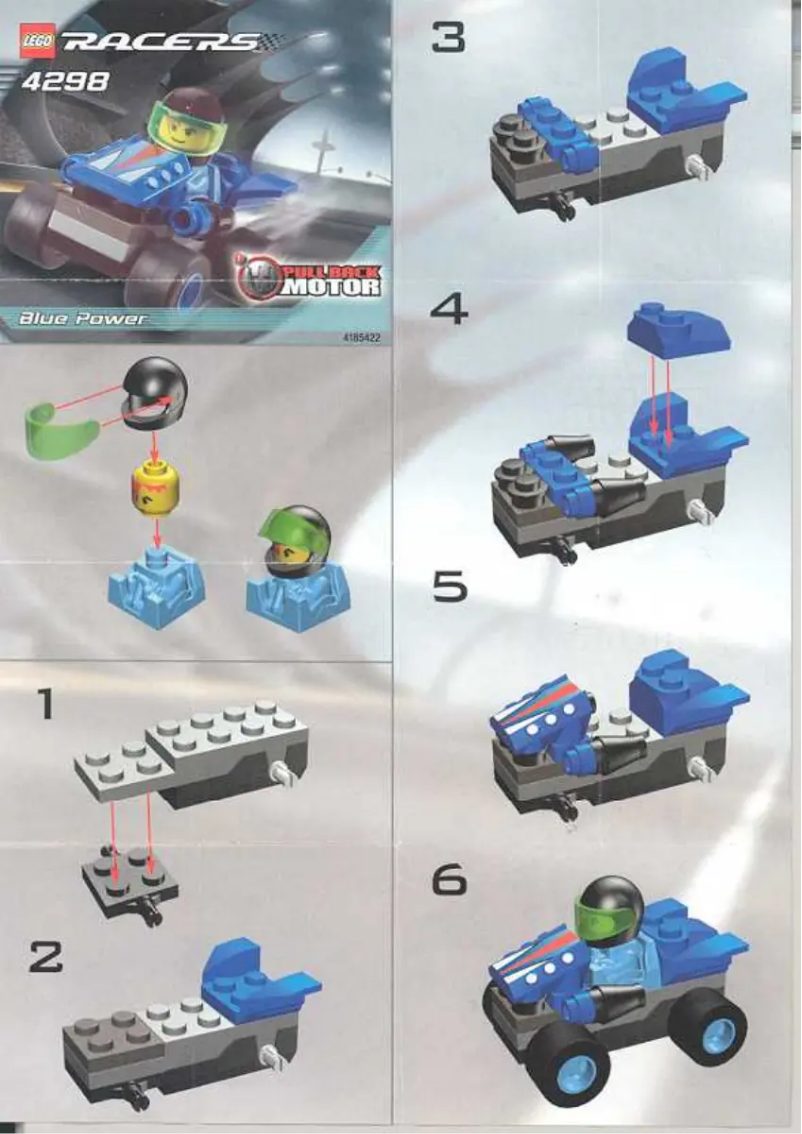 Page n°1 - Manuel utilisateur Lego BLUE POWER