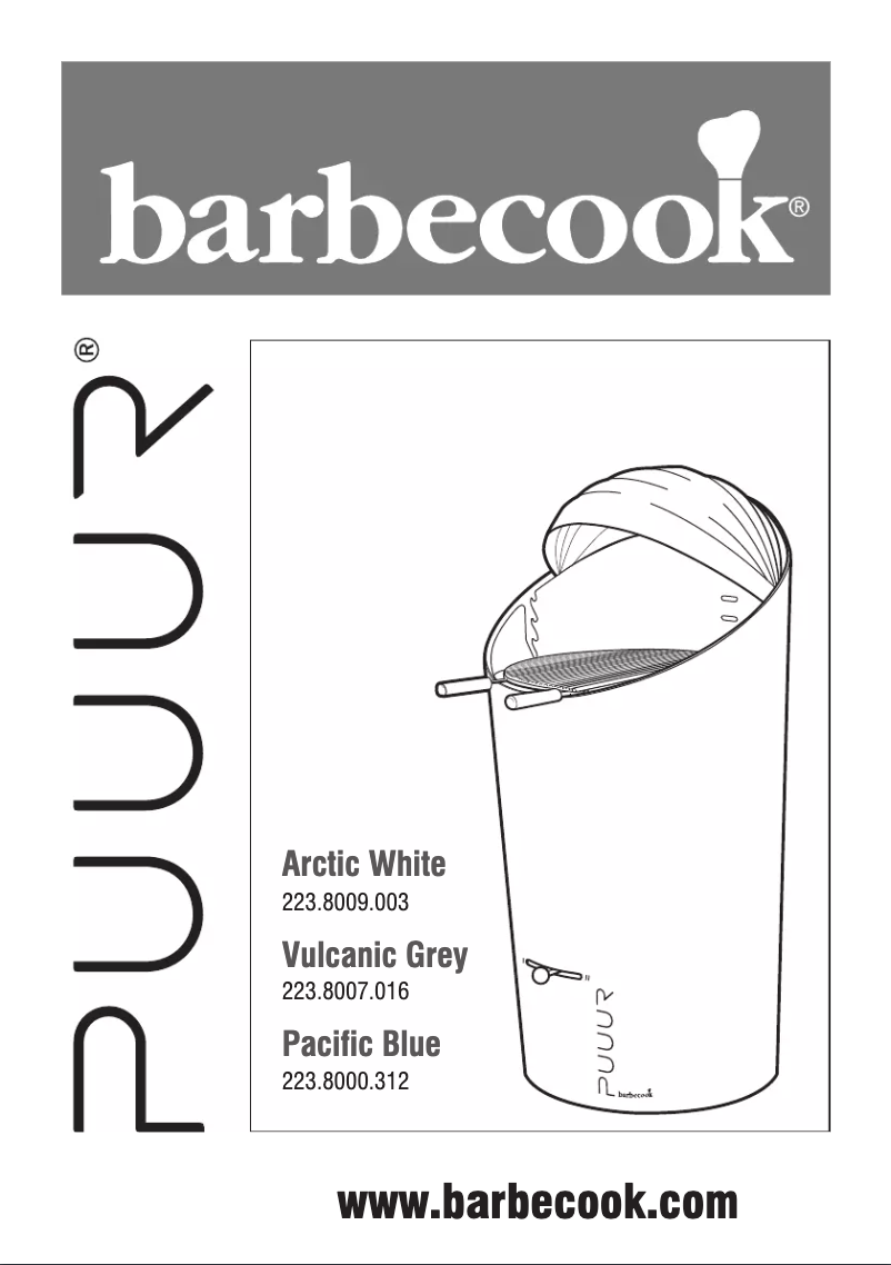 Page 1 de la notice Manuel utilisateur Barbecook Puuur Blue