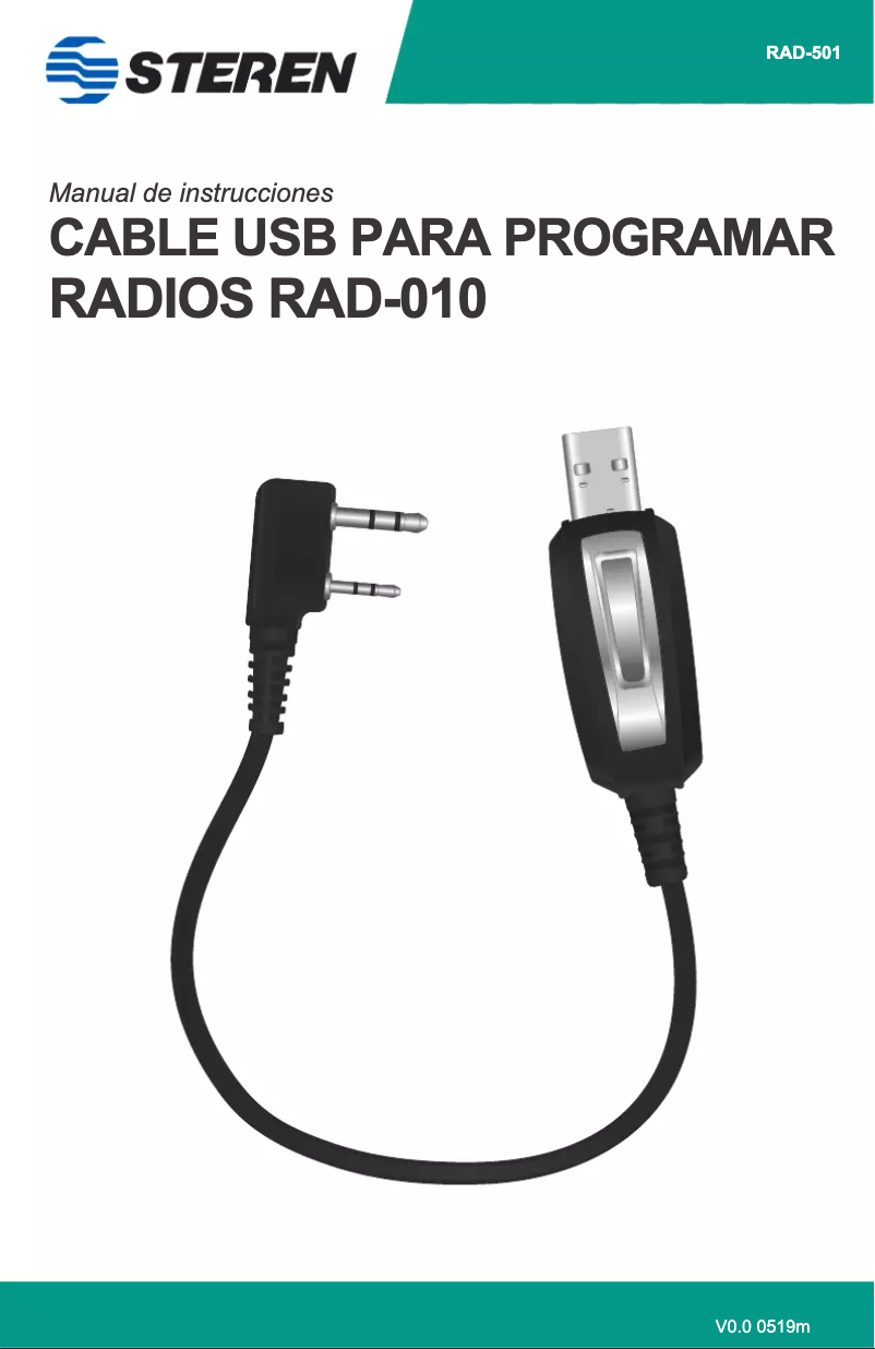 Page 1 de la notice Manuel utilisateur Steren RAD-501