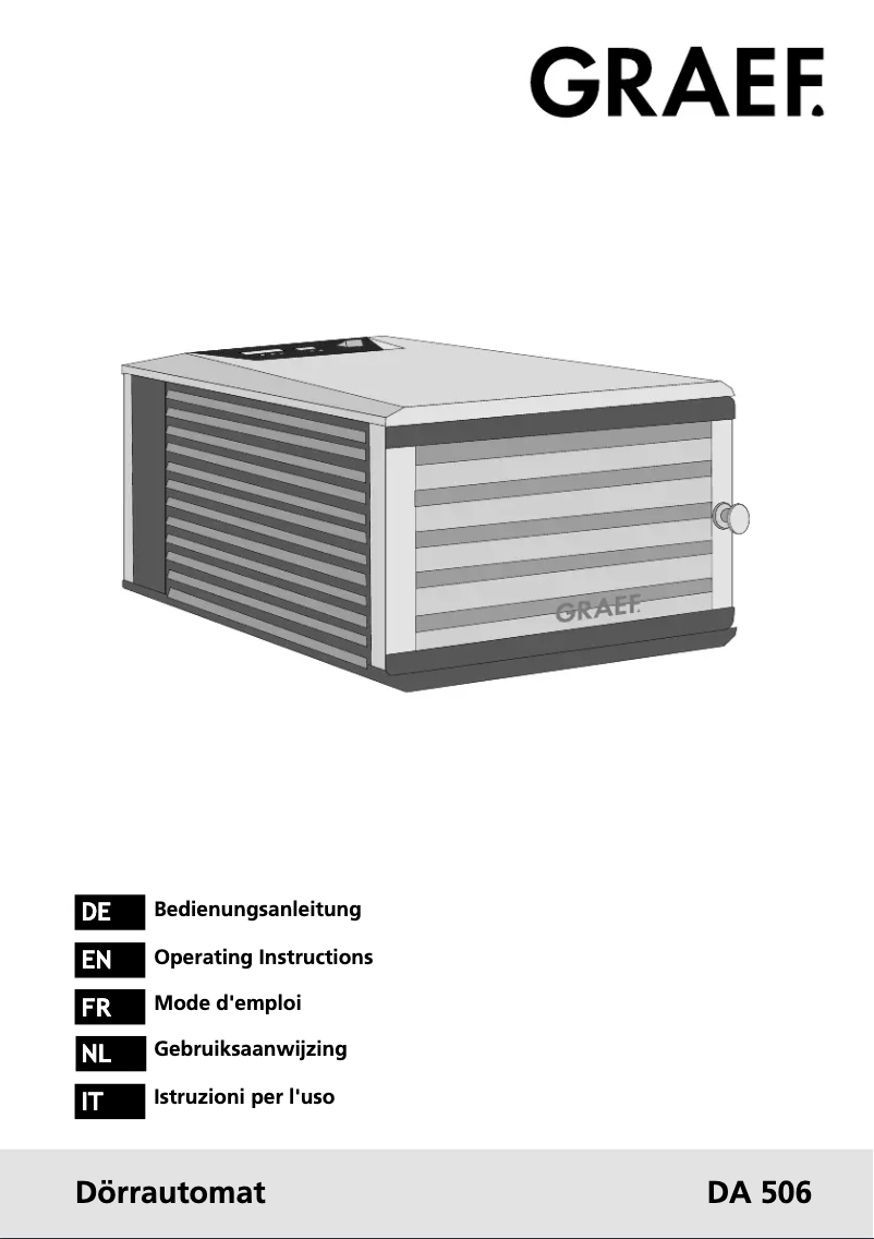 Image de la première page du manuel de l'appareil DA 510