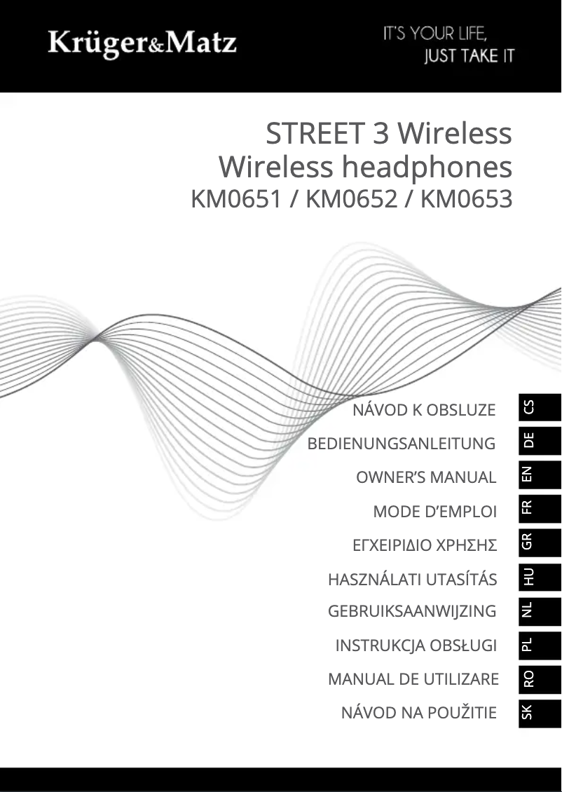 Page n°1 - Manuel utilisateur Krüger&Matz Street 3