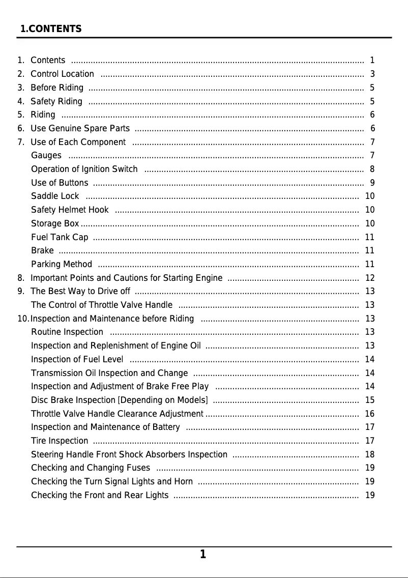 Page 1 de la notice Manuel utilisateur SYM DD50